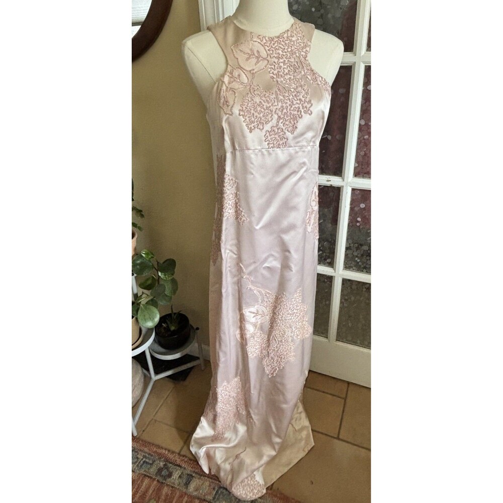 OOAK Homemade Gown Pretty In Pink Dress Satin S? Prom Formal Wedding
